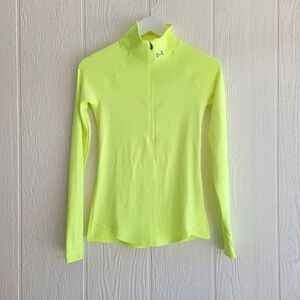 Under Armour Neon Green Half Zip Sweatshirt